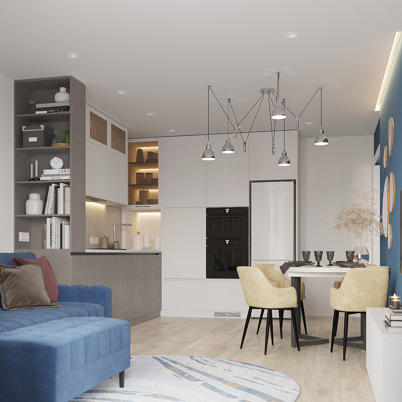 Дизайн-проект квартиры 37,74 кв.м. г.Томск ЖК Северный парк