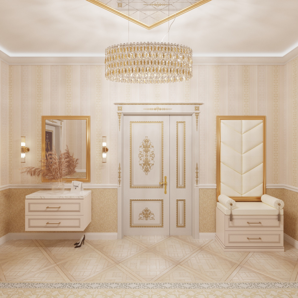 Обложка проекта: Спальня и прихожая в коттедже