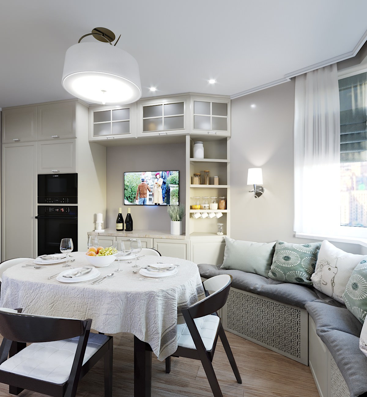 Обложка проекта: Кухня в стилистике "Современная классика"