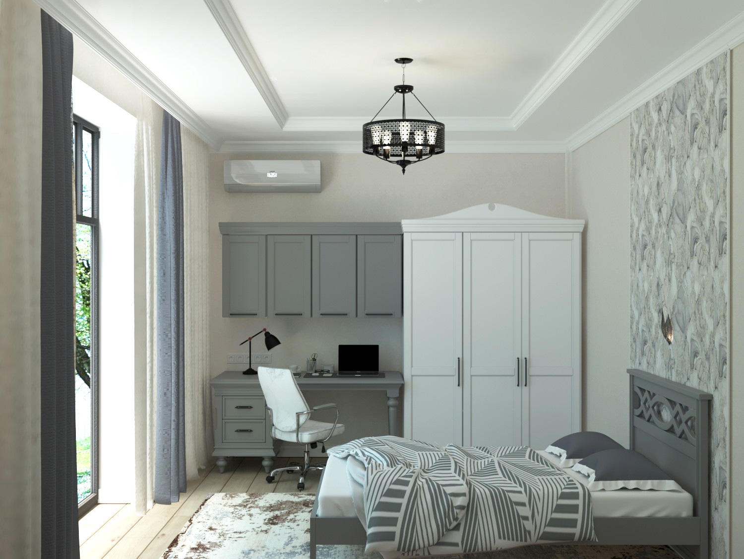 Небольшой частный дом в стиле неоклассика