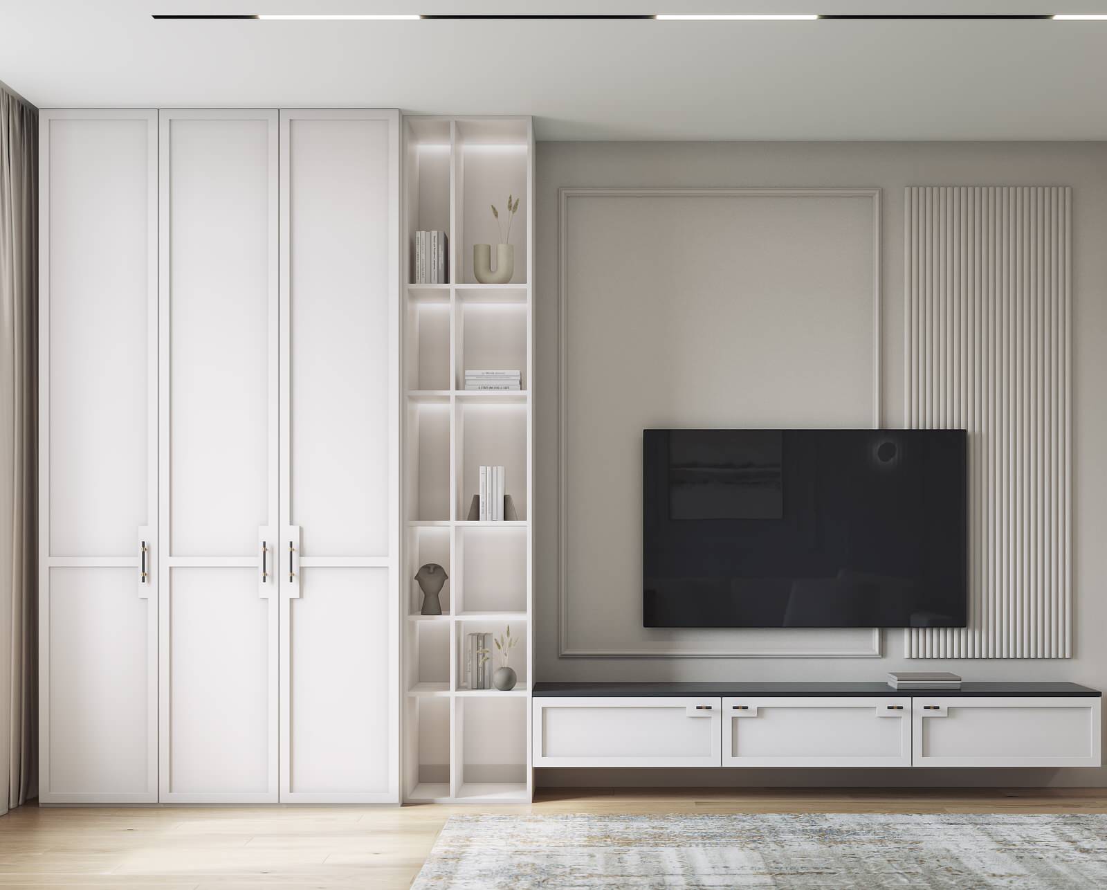 Дизайн-проект 3-х комнатной квартиры в Москве, 65 кв.м