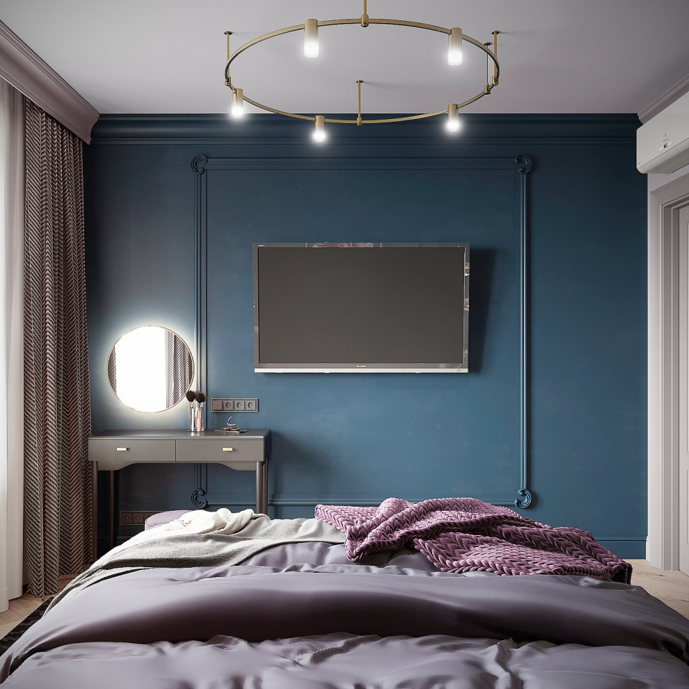 Спальня с гардеробной комнатой