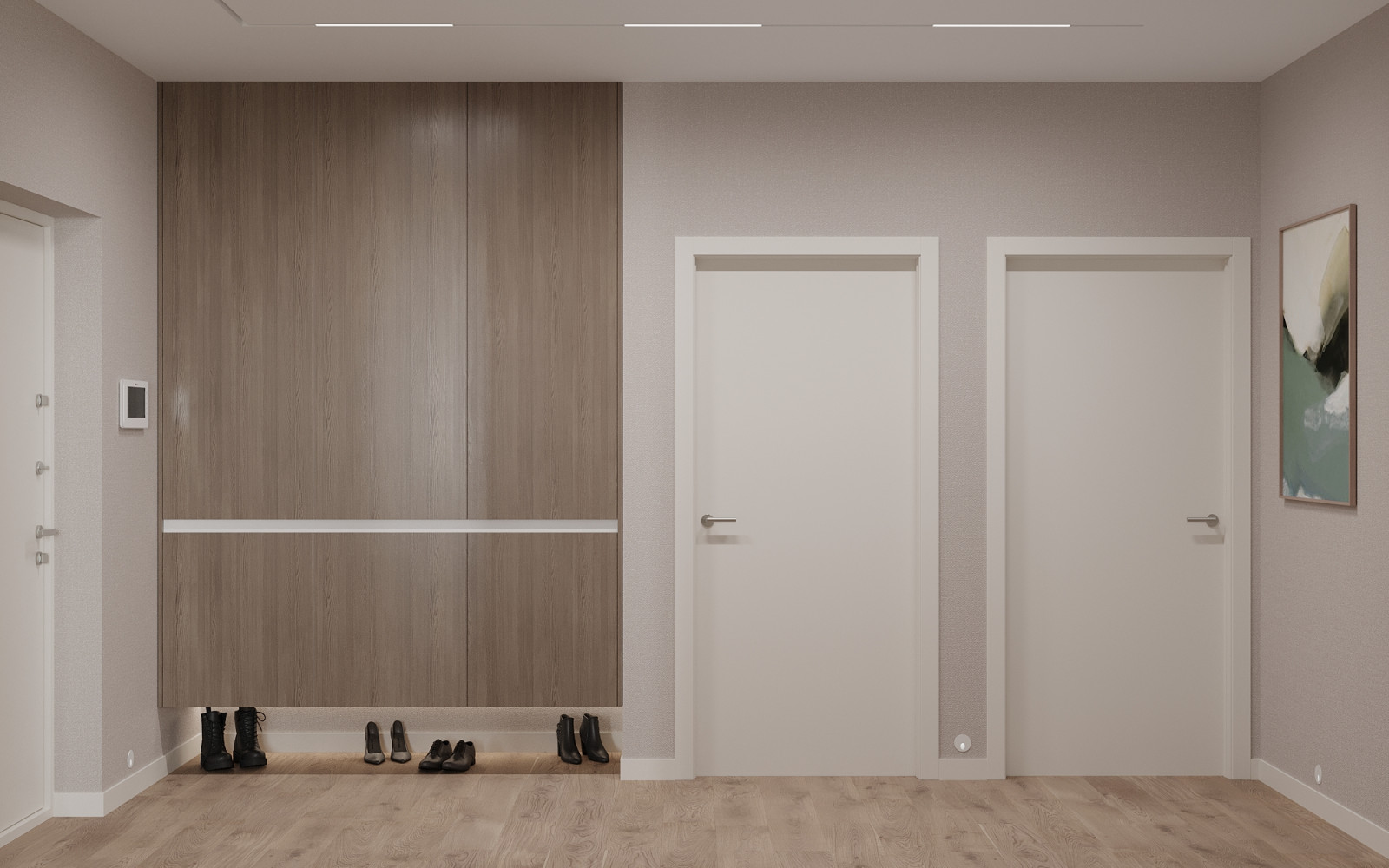 ЖК «Ultra City», квартира в стиле современный минимализм в теплой светлой гамме