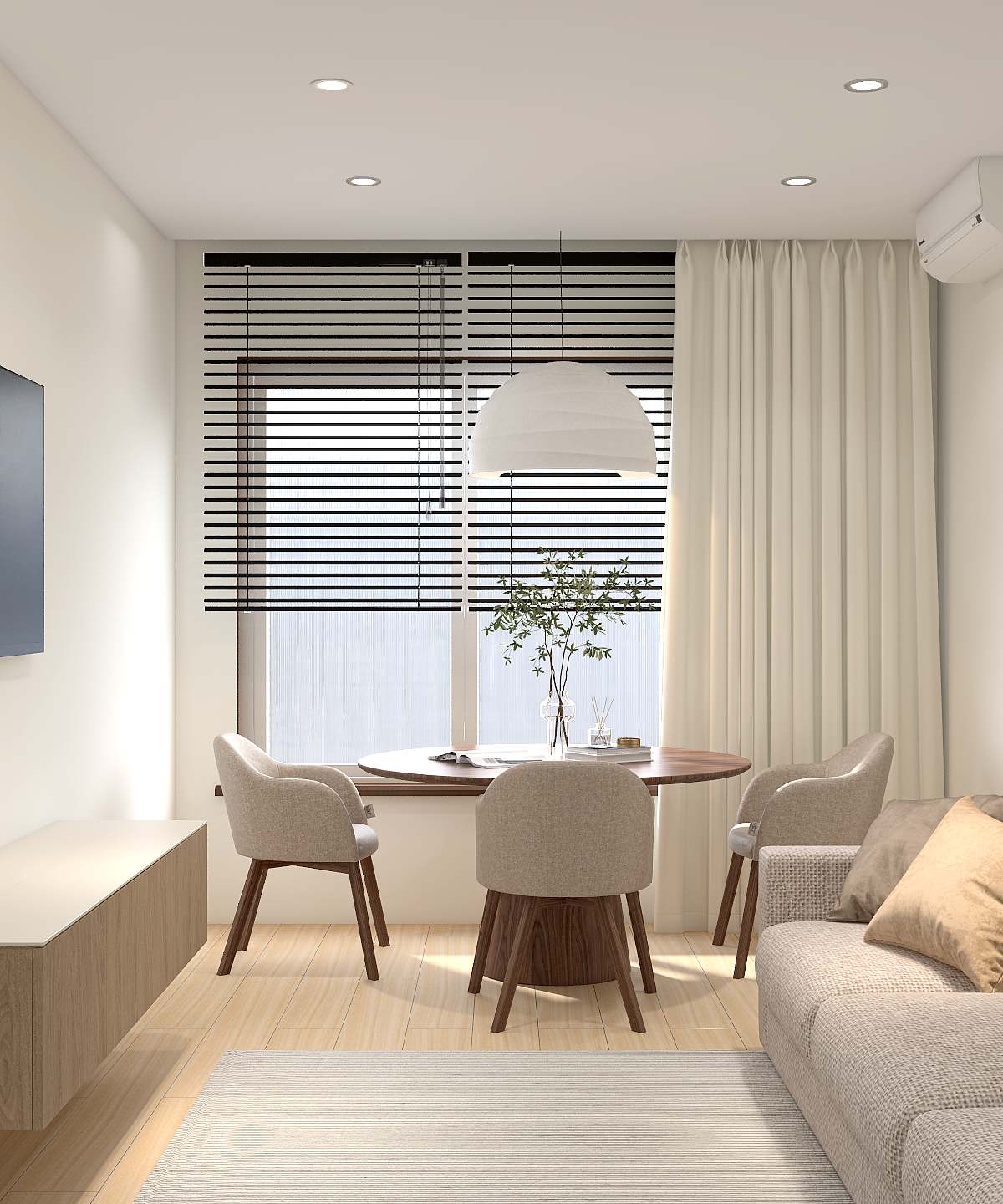 Обложка проекта: Квартира для любителей  минимализма в природных оттенках