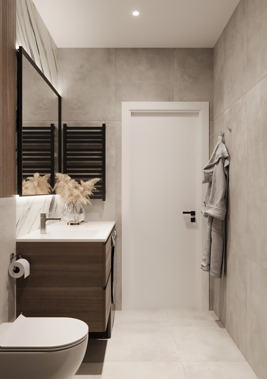 Проект интерьера ванной комнаты