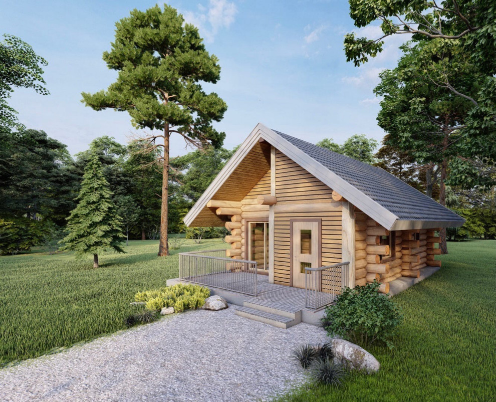 Баня по технологии Post and Beam