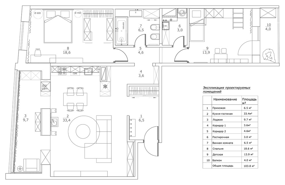Есть решение: 9 вариантов дизайна кухни-гостиной 30 кв.м