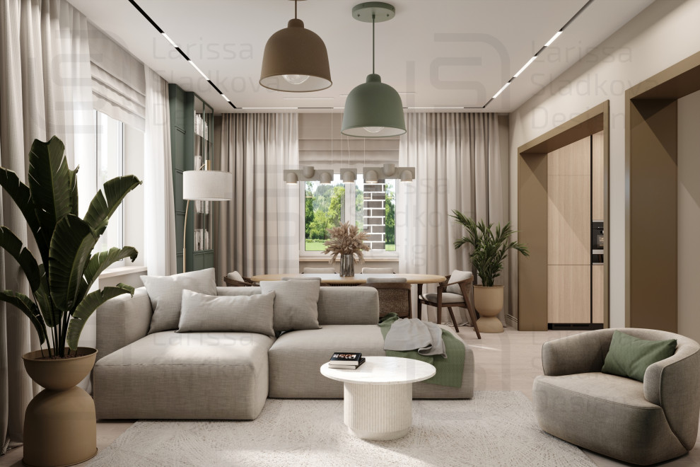 Частный дом под Чеховым 2-х этажный - 200 м²