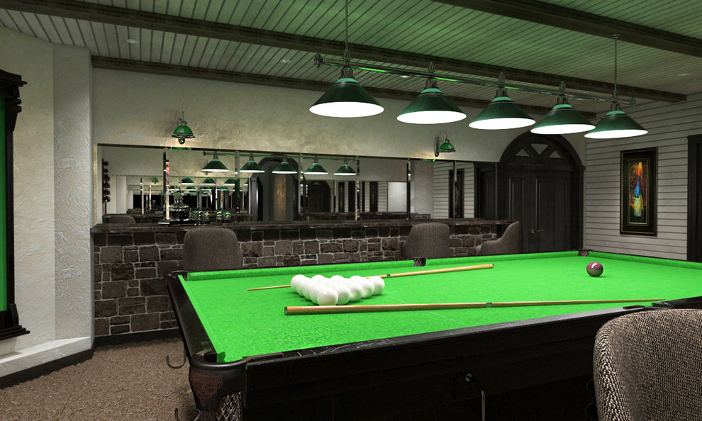 БИЛЬЯРДНАЯ В ЧАСТНОМ ДОМЕ