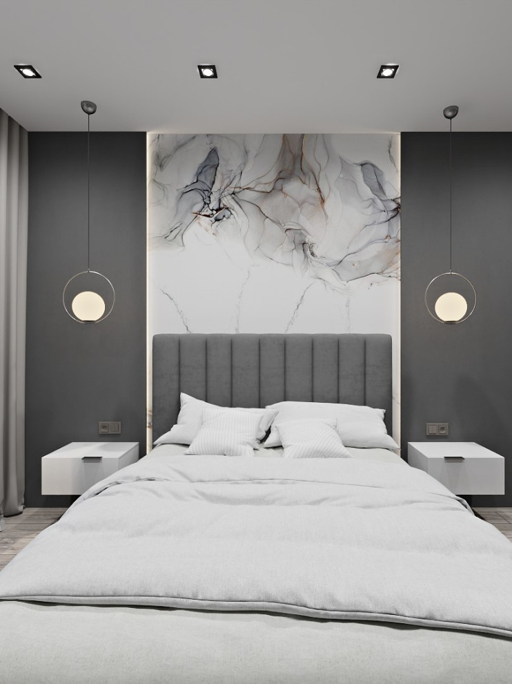 Обложка проекта: Спальня с рабочим местом