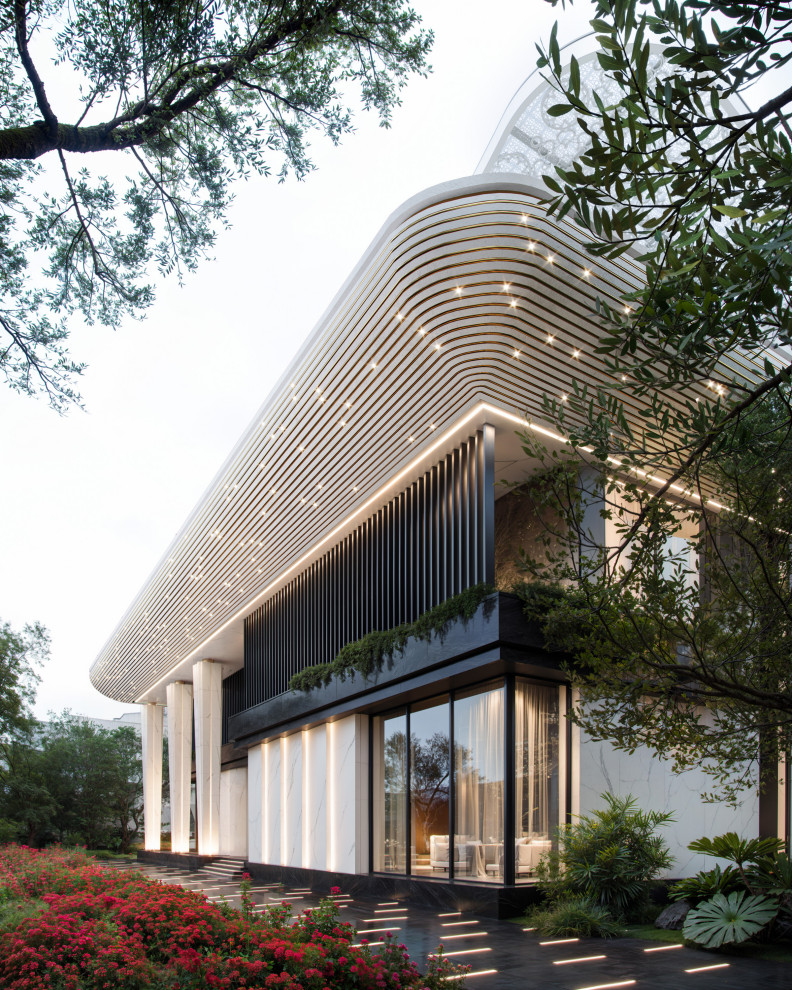 Обложка проекта: Элитный проект коттеджа в Индии в садом на крыше