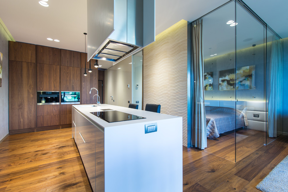 Студия в стиле функционального минимализма