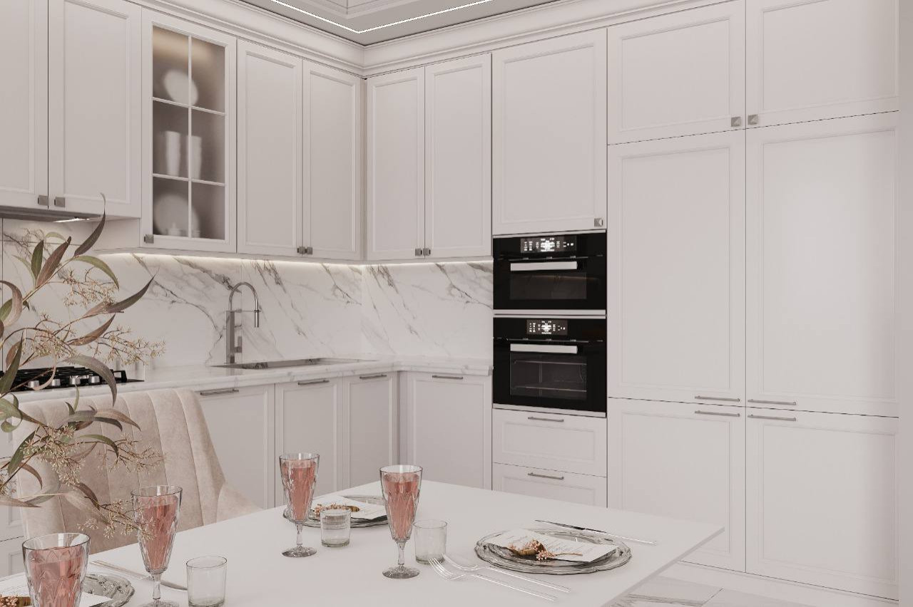 Дизайн кухни-гостиной