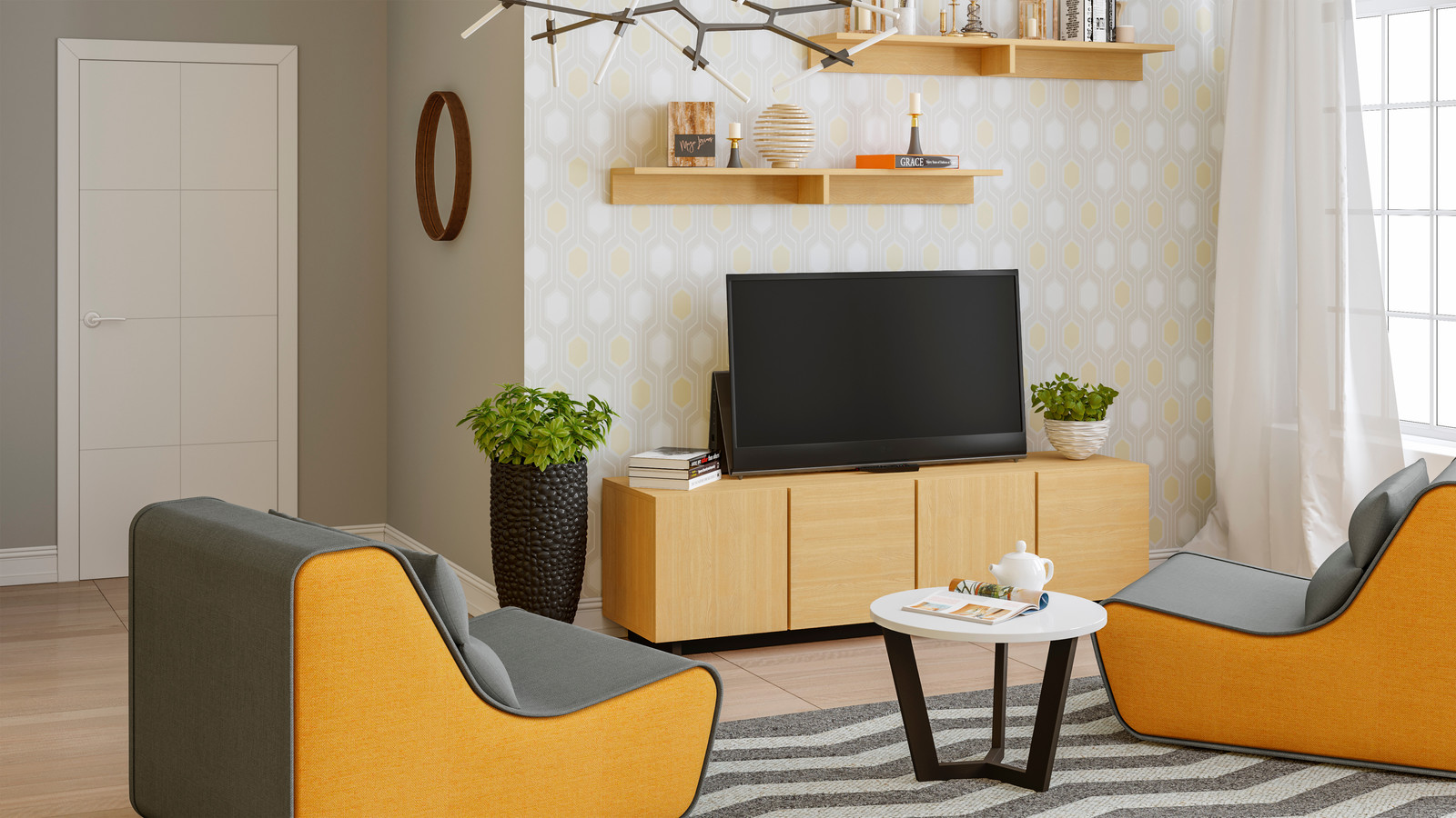 Визуализация спальня INTRA ОГОГО Обстановочка