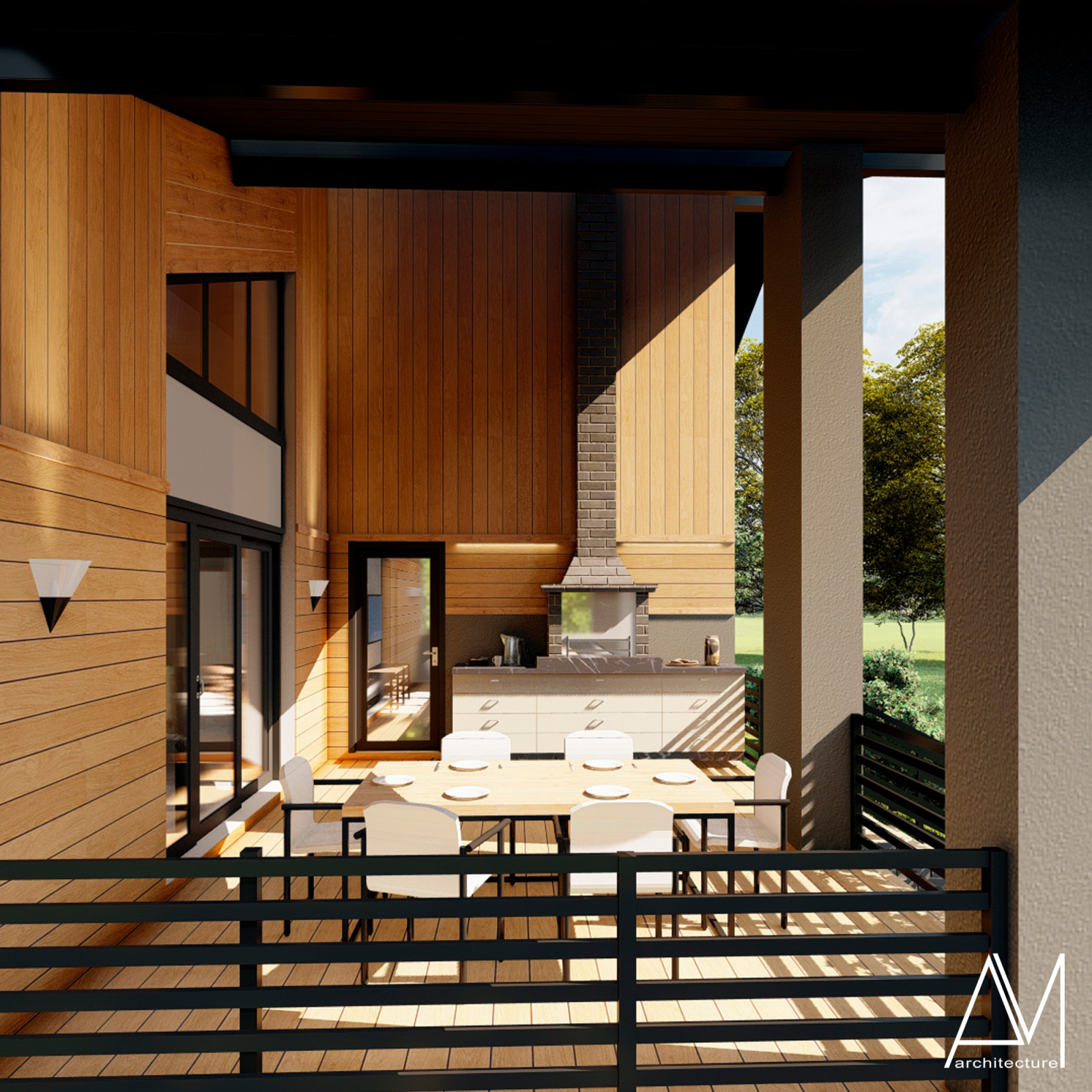 Одноэтажный дом с сауной