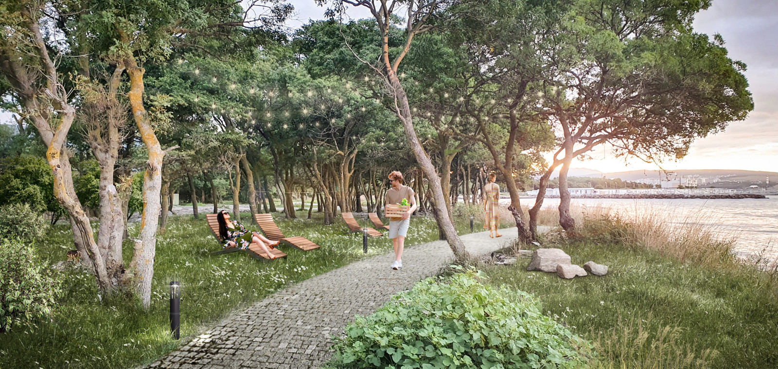 Обложка проекта: Фор-эскиз прибрежной территории в Геленджике