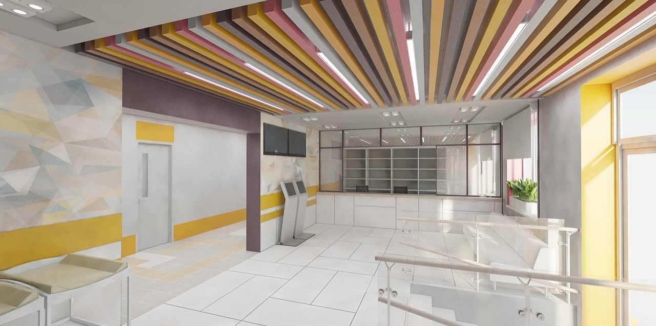 Обложка проекта: ХОЛЛ ДЕТКОЙ ПОЛИКЛИНИКИ