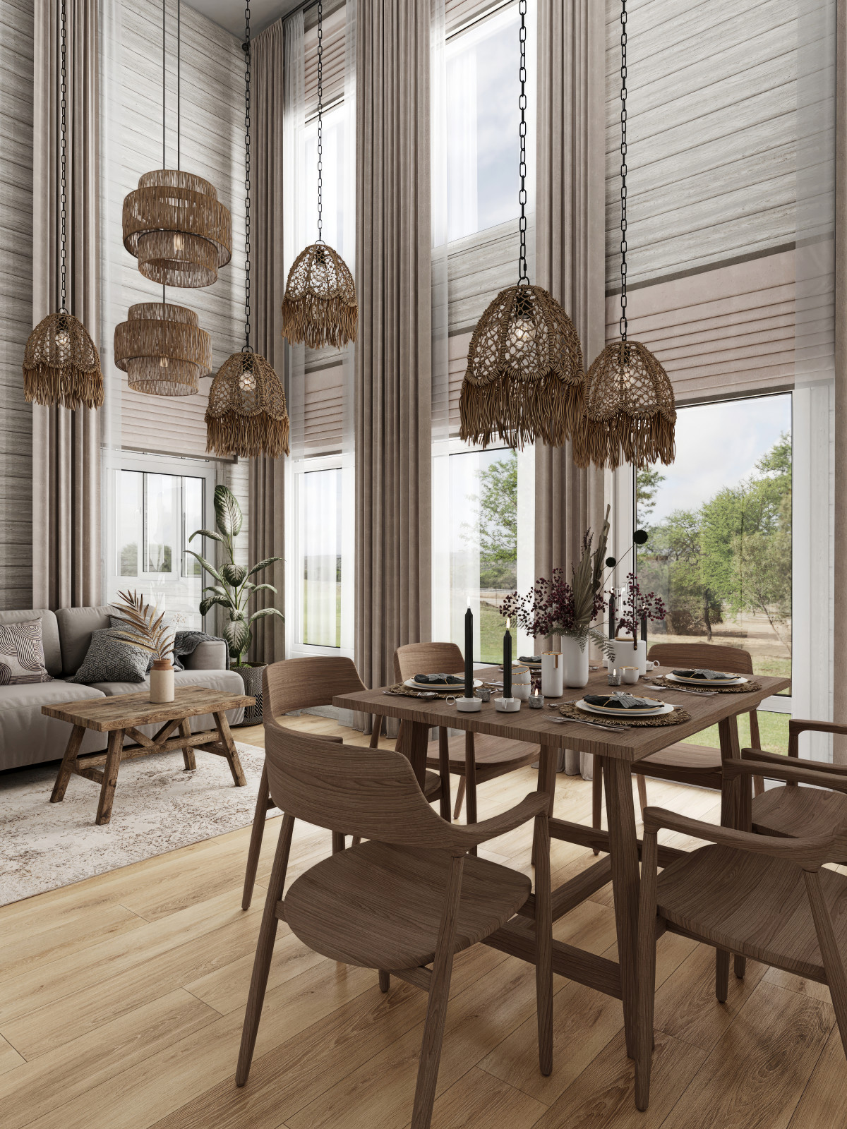 Обложка проекта: Загородный дом в духе о. Бали