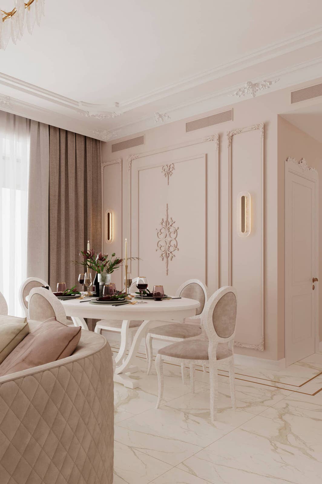 Дизайн и ремонт таунхауса в ЖК «Николинские ключи» — Роскошь вне времени