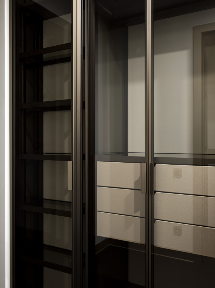 Стеклянная гардеробная система