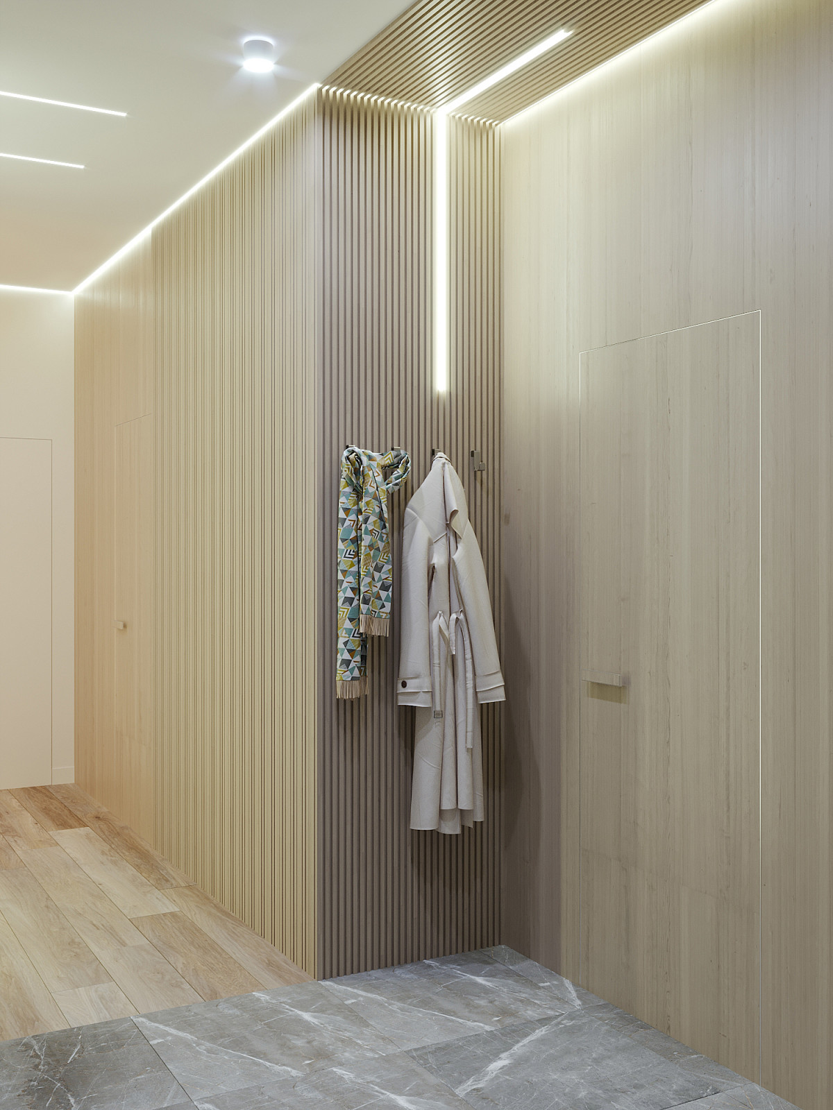 Квартира 90 м.кв. Фьюжн скандинавского и эко стилей