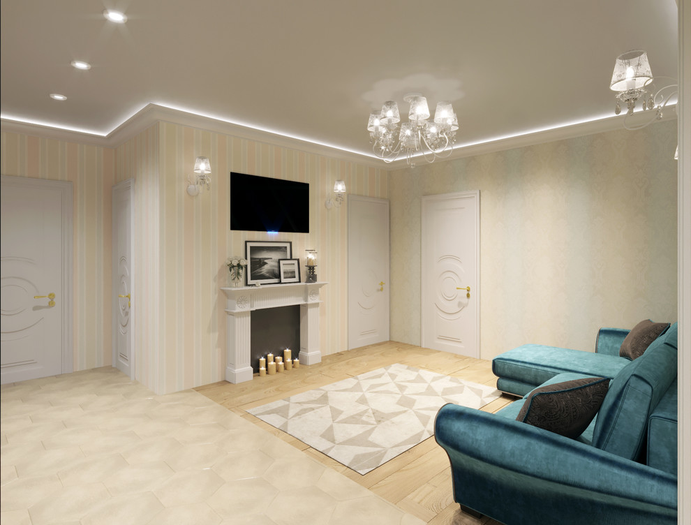 Квартира с современном классическом стиле, 93 кв.м.