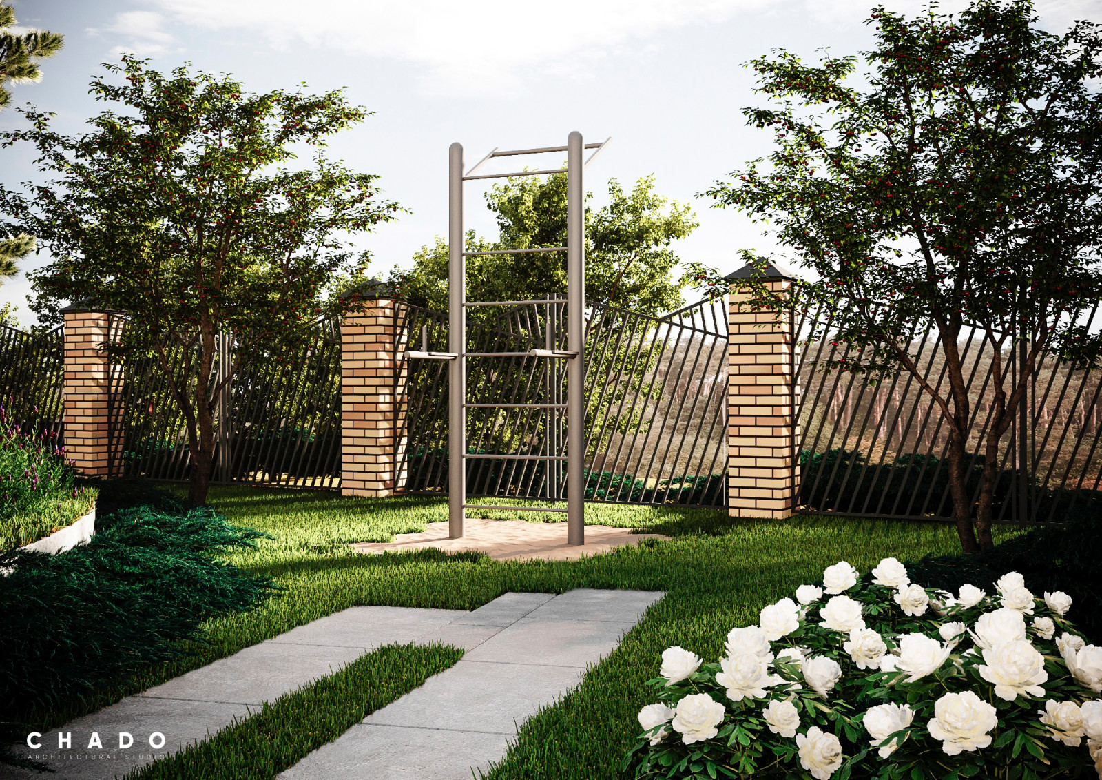 Визуализация ландшафт дизайна