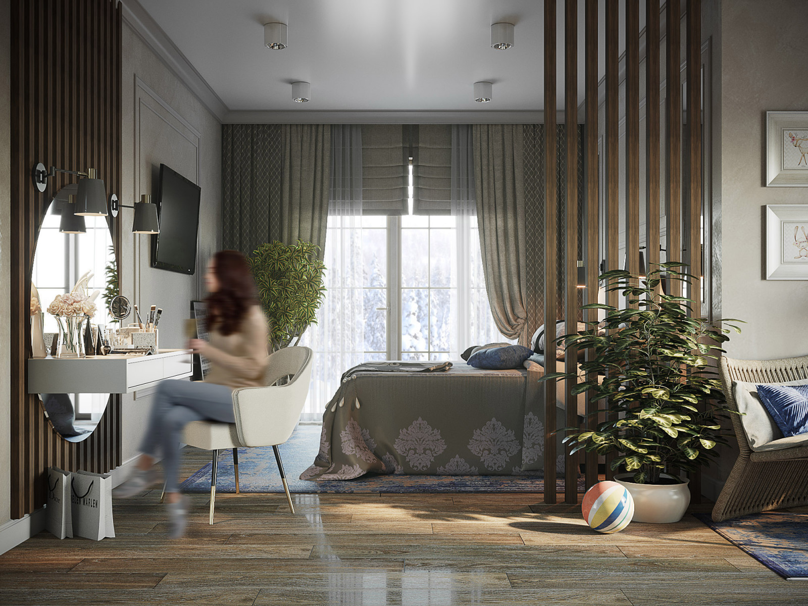 Спальня для молодой семьи