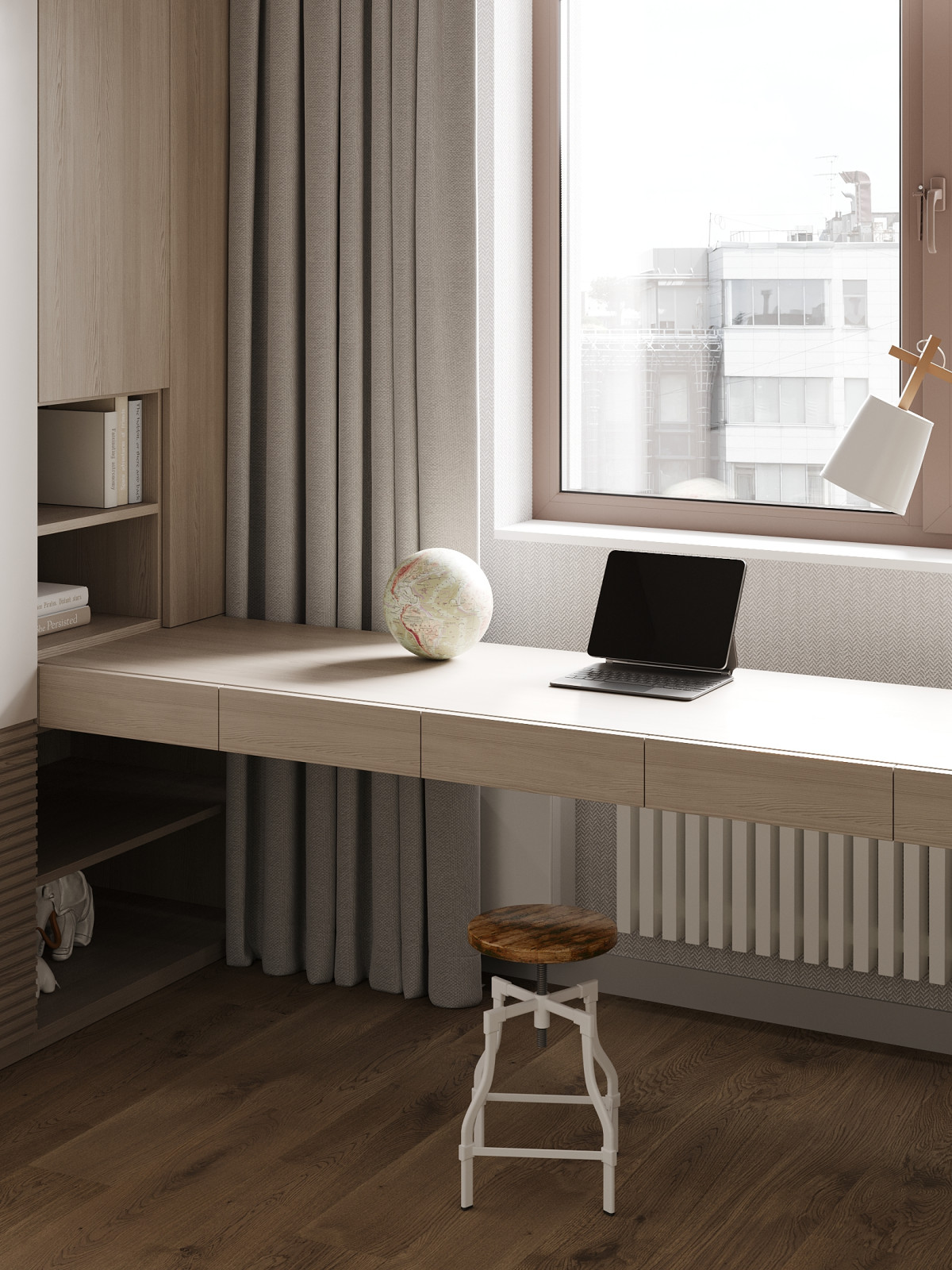 ЖК «Ultra City», квартира в стиле современный минимализм в теплой светлой гамме