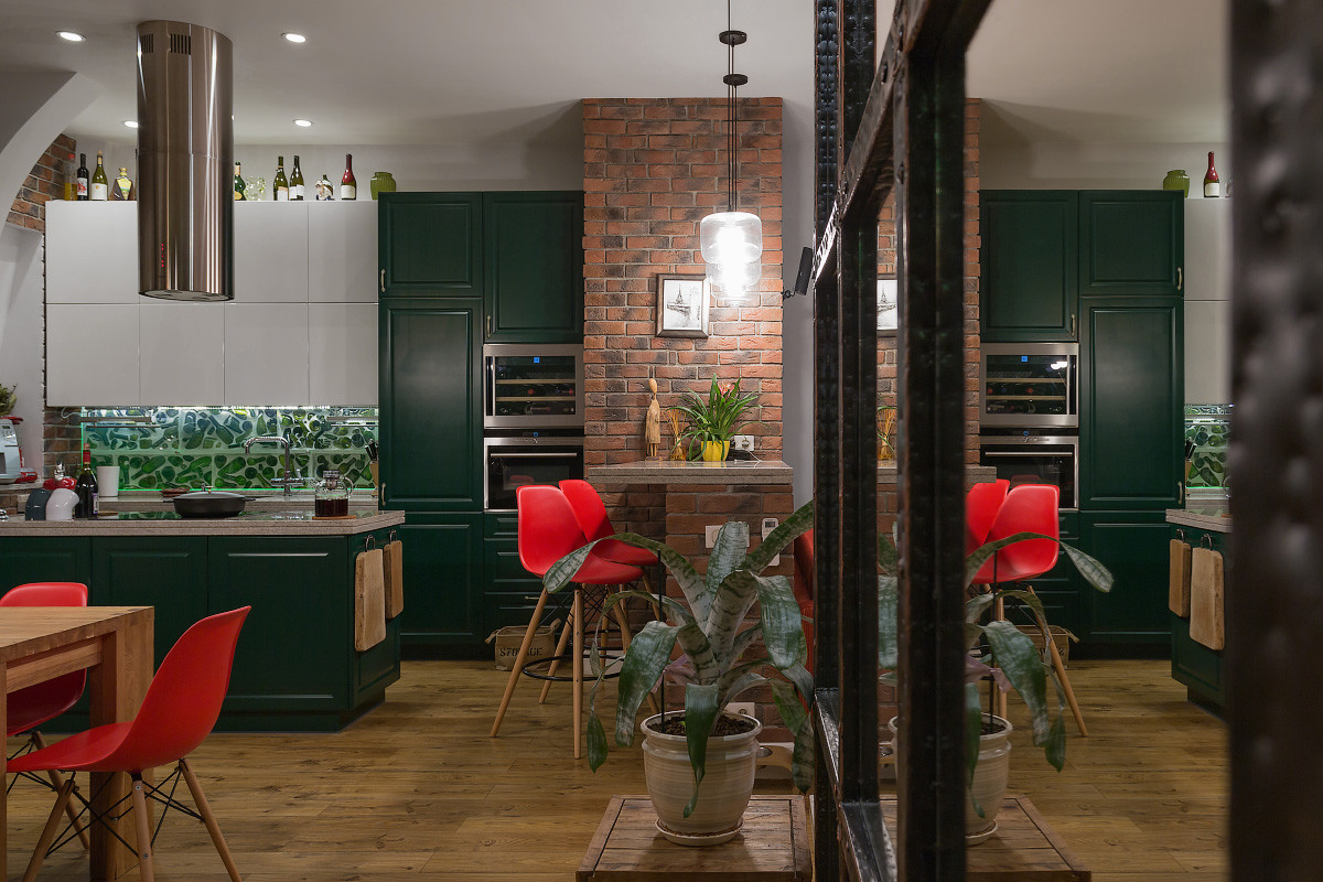 Замечательная двухуровневая квартира с фантастическим детским этажом