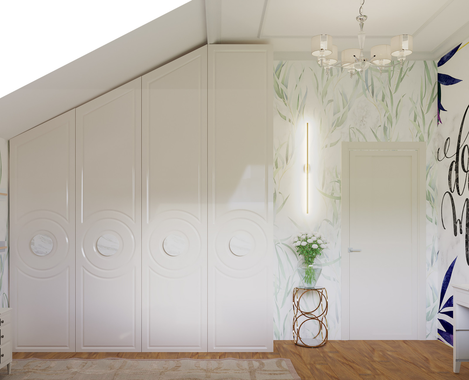 Современный загородный дом. 2 этаж. Спальня, детские, ванная