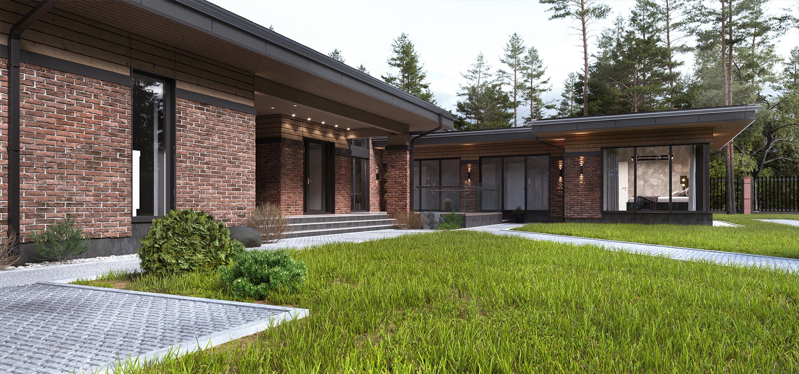 Частный дом в стиле "Райт"