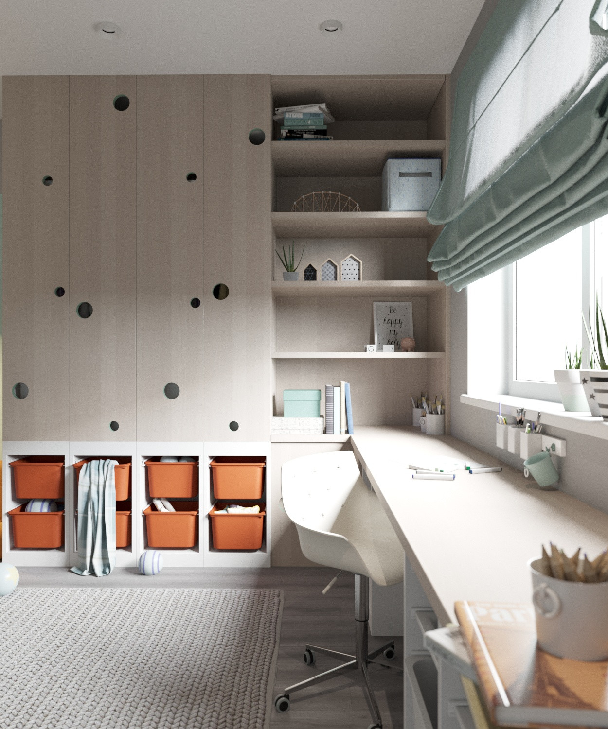 Интерьер детской , мотивы природы