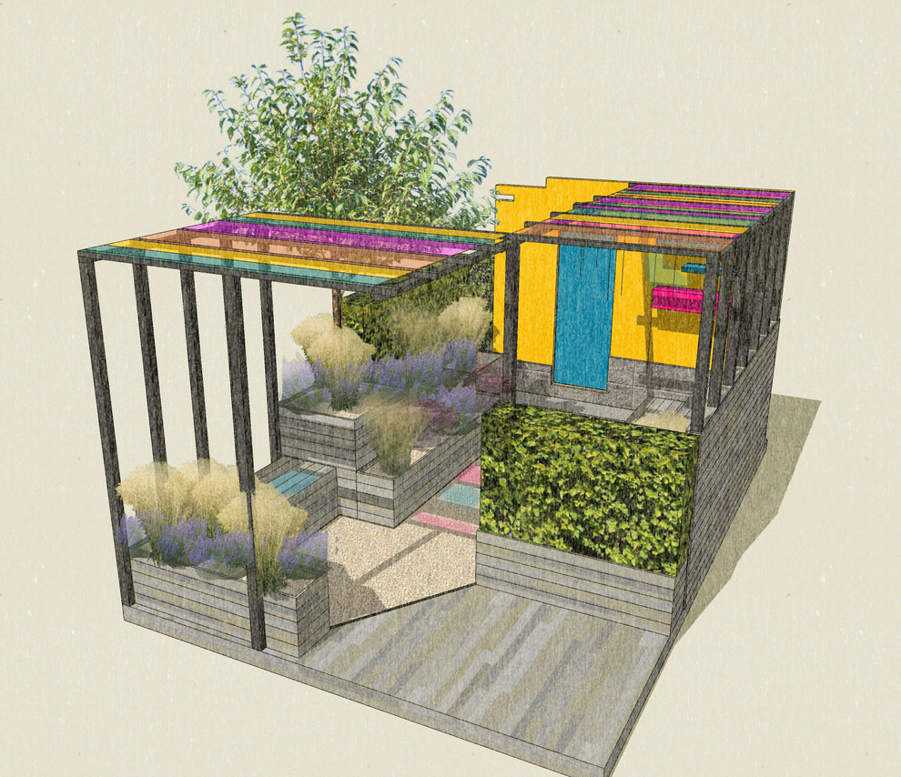 Внутренний дворик. Номинация Малый сад "Цветочный джем"