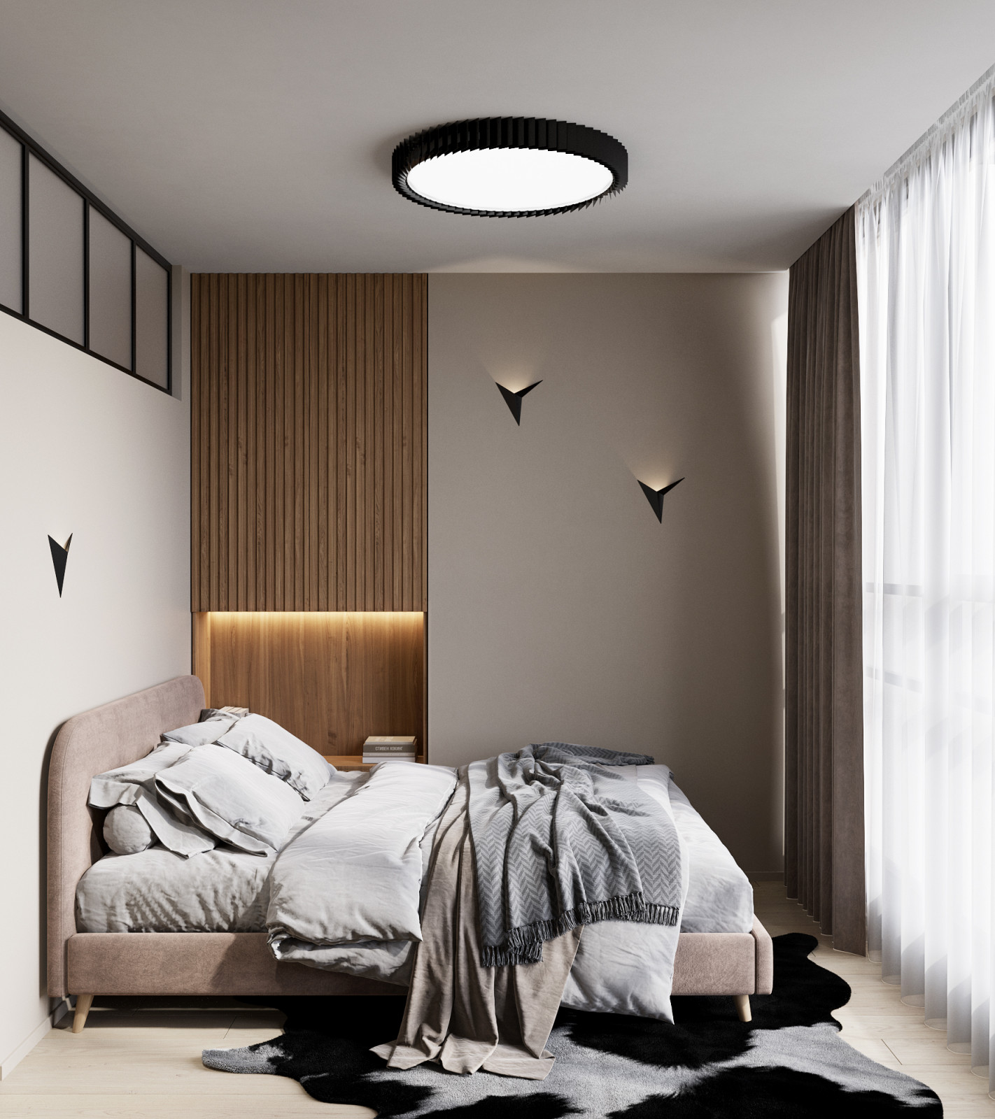 Обложка проекта: Мини двушка 43 м кв. со спальней на балконе