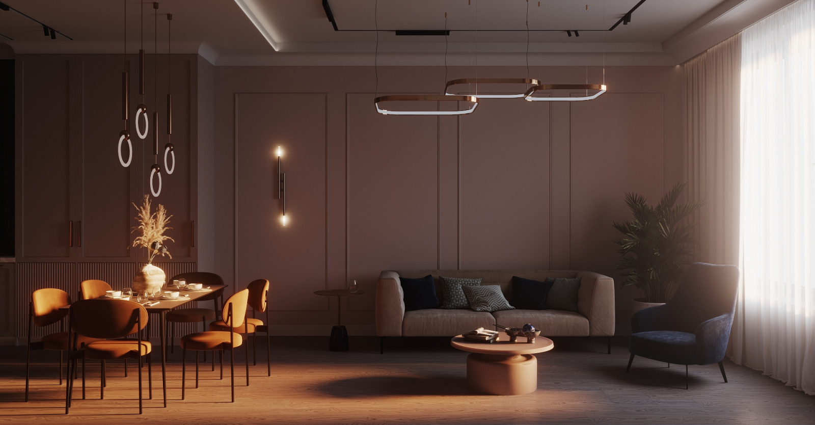 Современная классика в сиреневых тонах