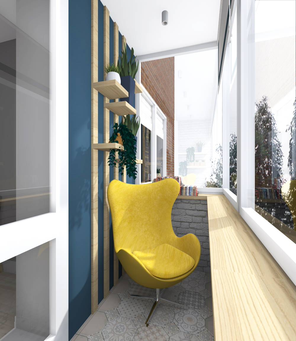 Балкон в 2х-комн. квартире(ул. Труфанова)