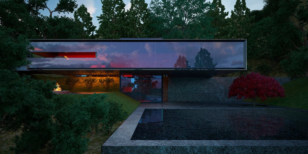 Проект стеклянного дома