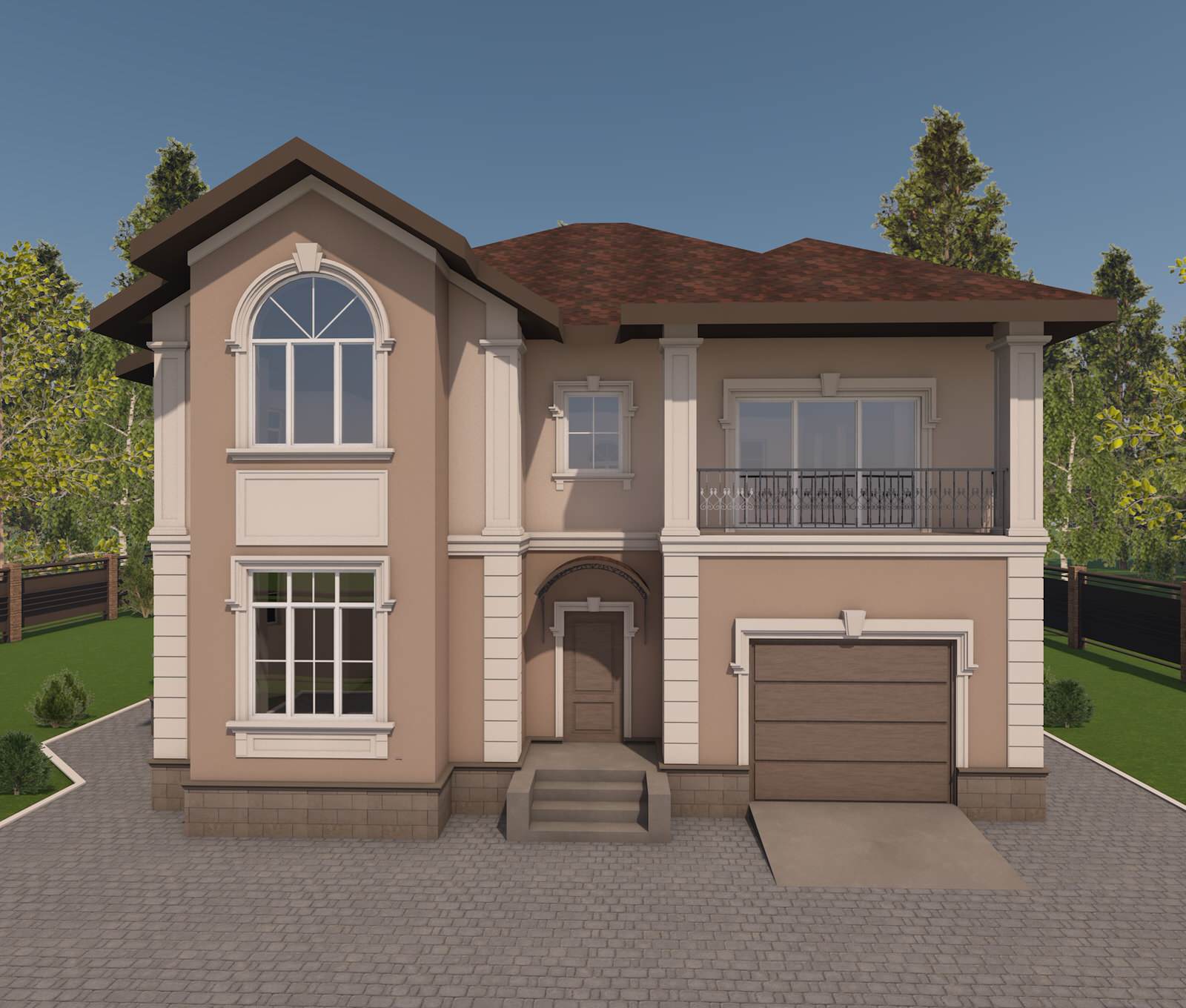 Дизайн фасадов загородных домов