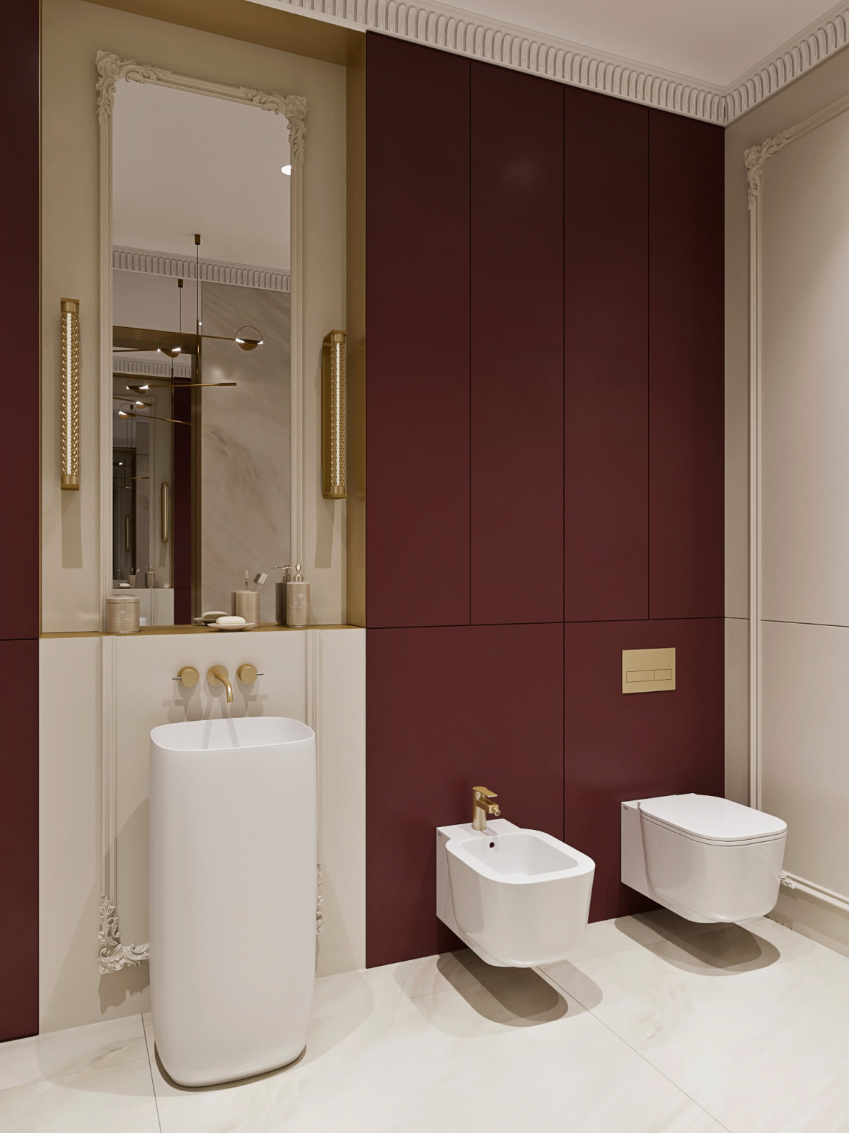 проект интерьера квартиры 150м2 Колков С.С., Камнев М.В. 2020г.