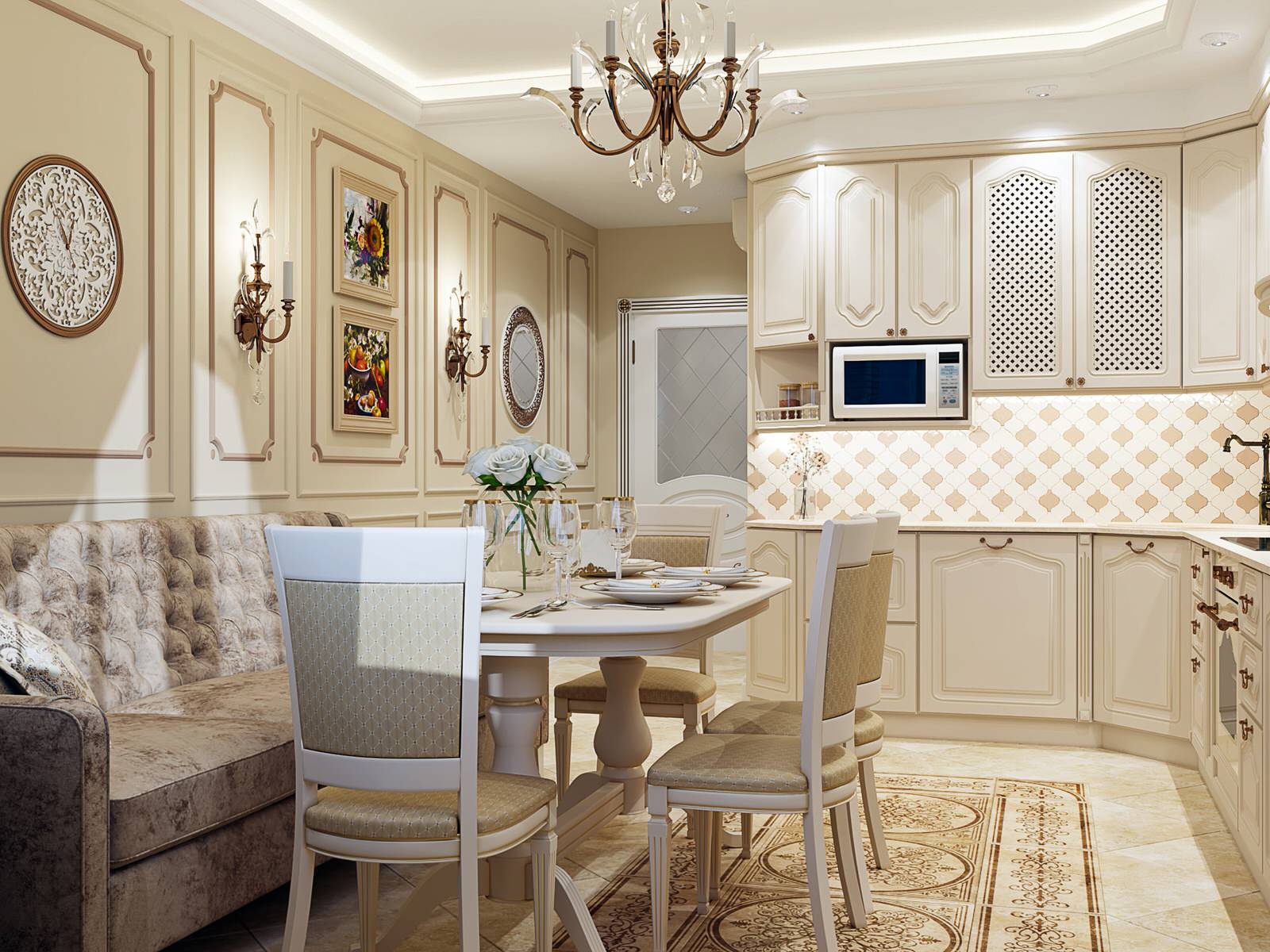 Обложка проекта: Традиционная классика в ЖК Forest