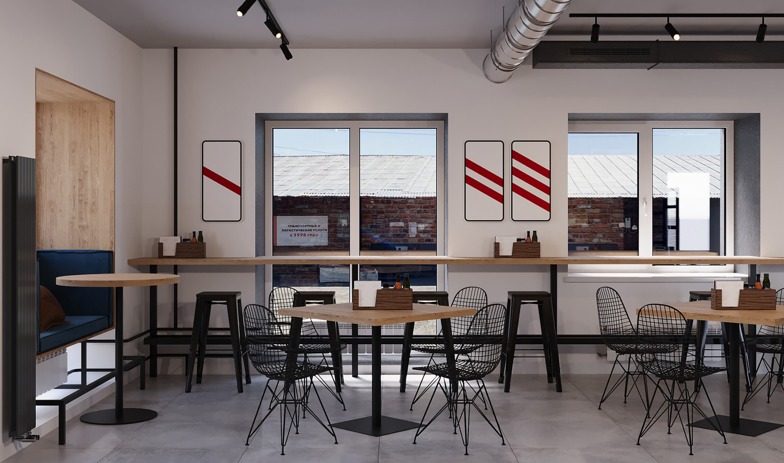 Пиццерия "Станция 9/1" с летней верандой в Томске