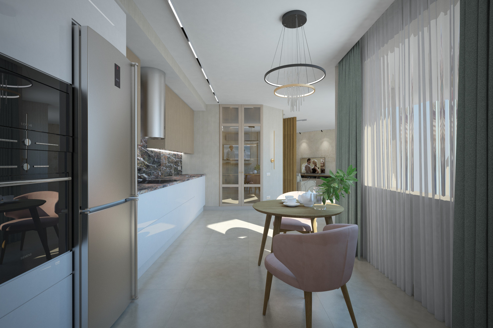 Квартира для молодоженов.Зал.