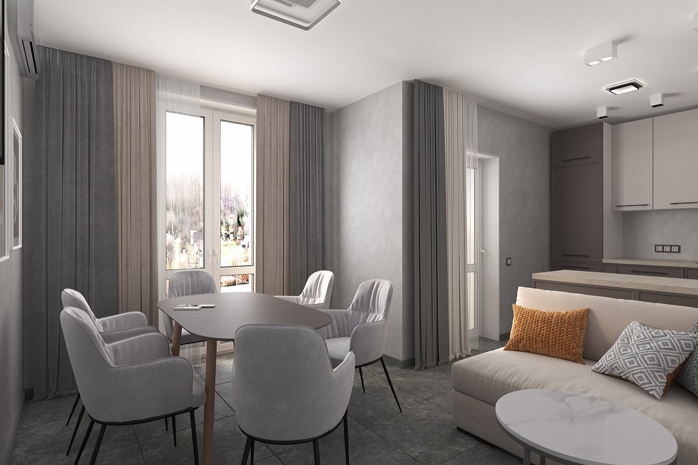 Квартира потемнее