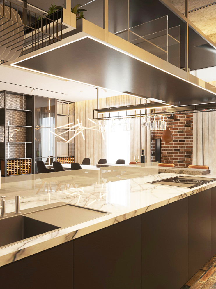 Квартира с мотоциклом.