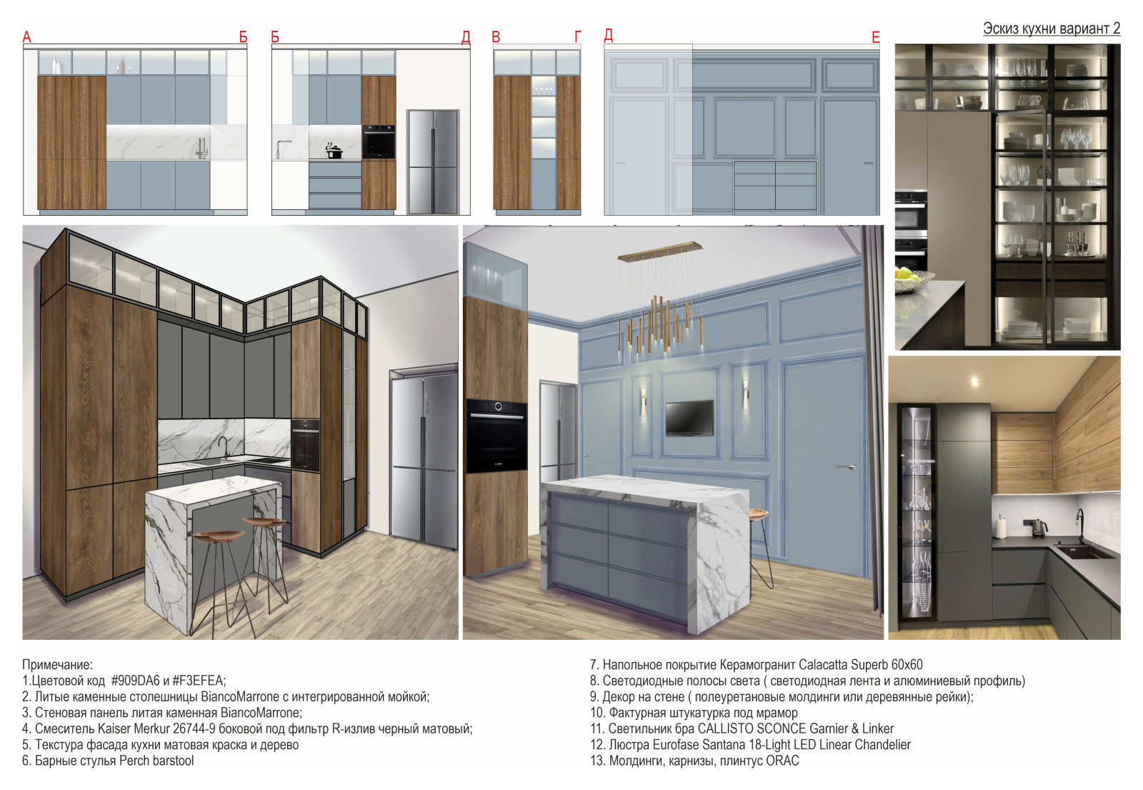 Проект интерьера квартиры ЖК Макаровский