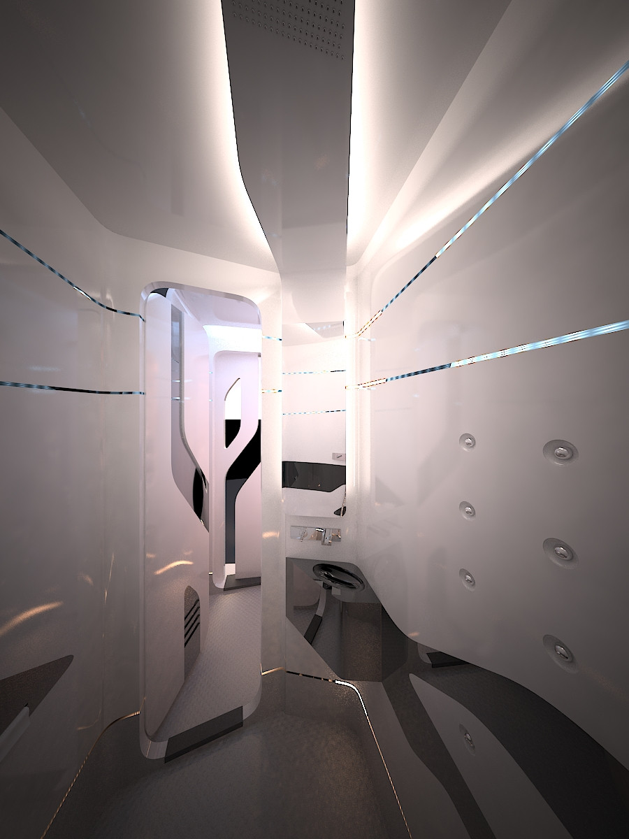 Космический блок. Ванная