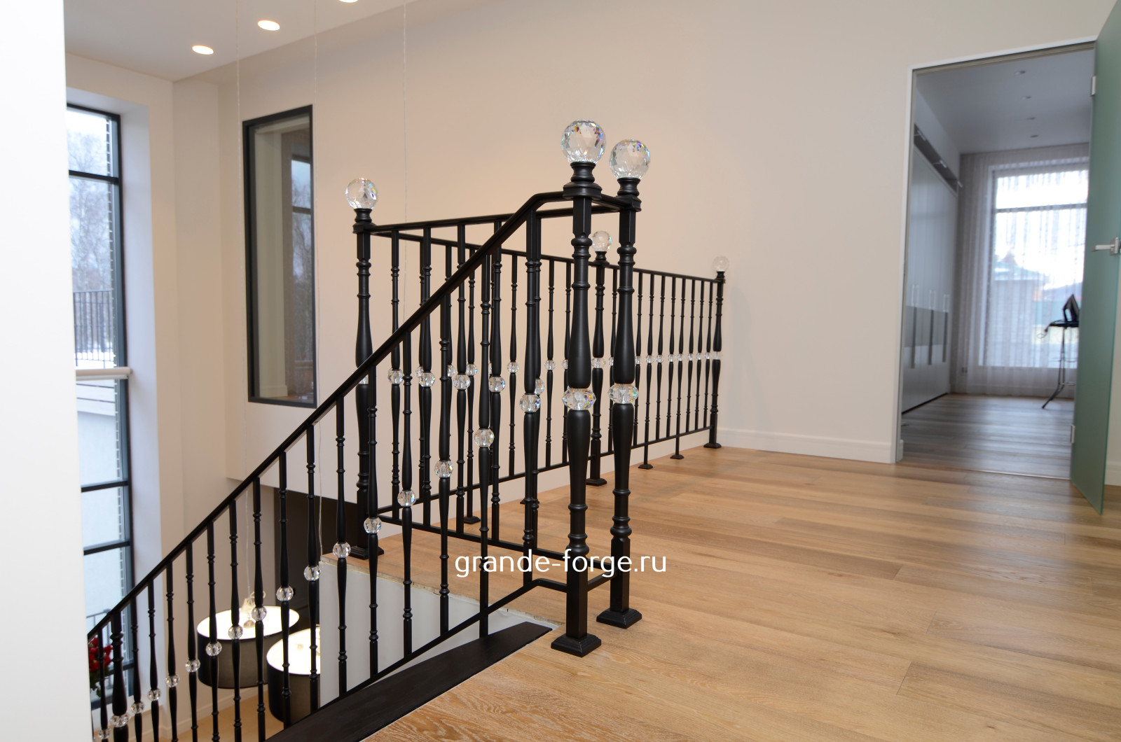Обложка проекта: Лестница, стальное ограждение, Grande forge(Франция), коллекция Black Diamond