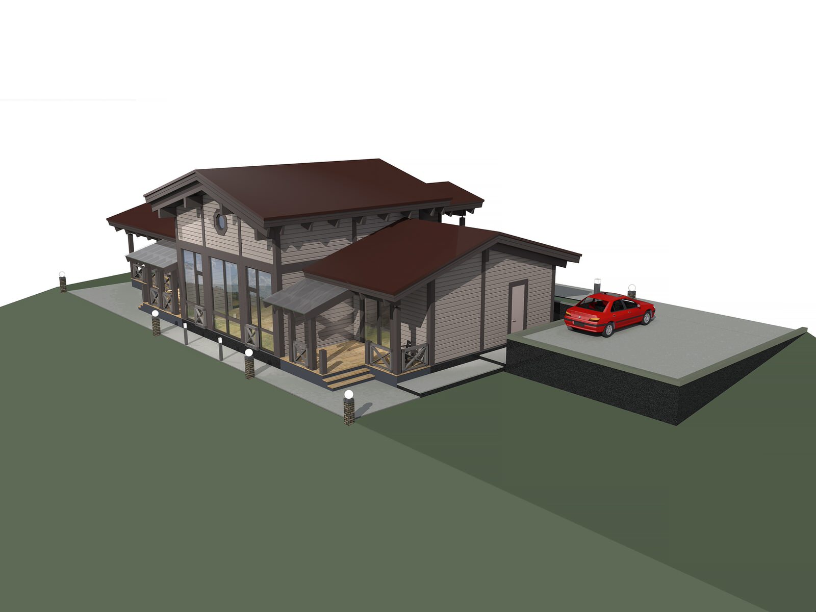 Дом в поселке Гаврилково Московской области