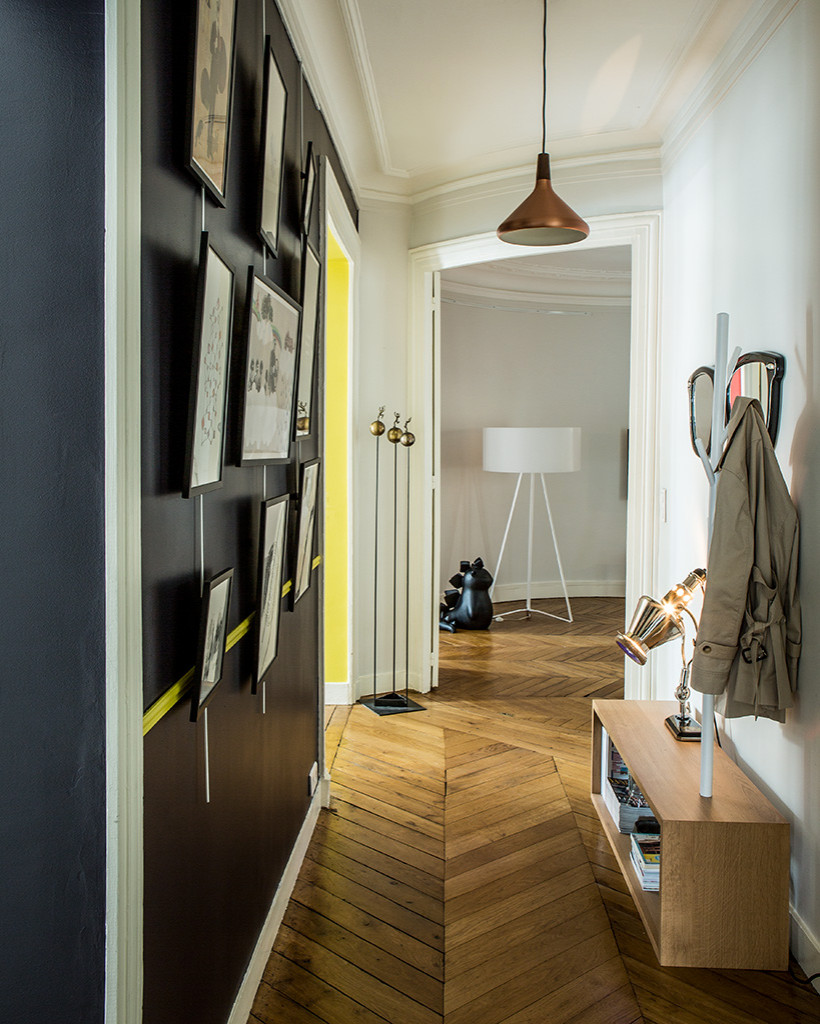 Houzz Франция: Квартира дизайнера, переделанная в домашнюю галерею